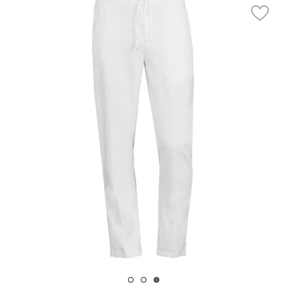 Saks Fifth Avenue White Chinos Tailored Fit